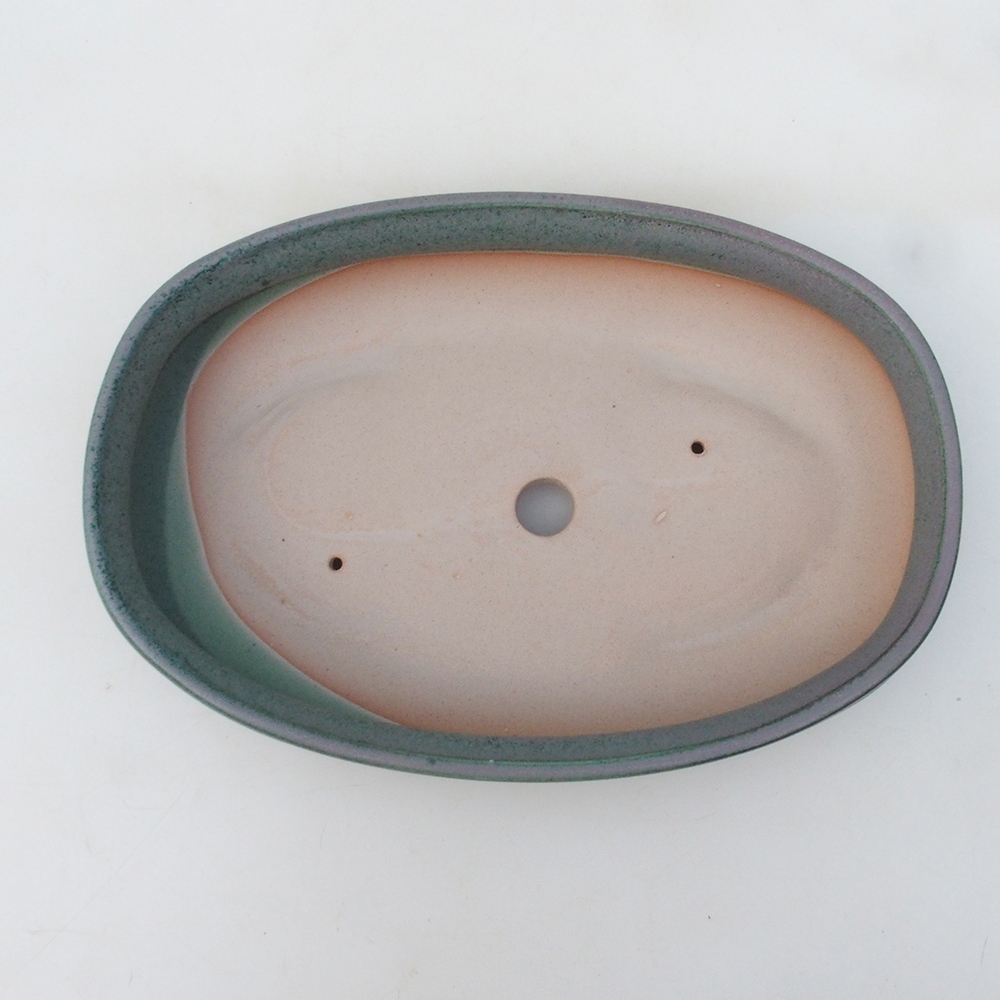 Bonsai tál H15 - 25,5 x 17,5 x 6 cm. - zöld