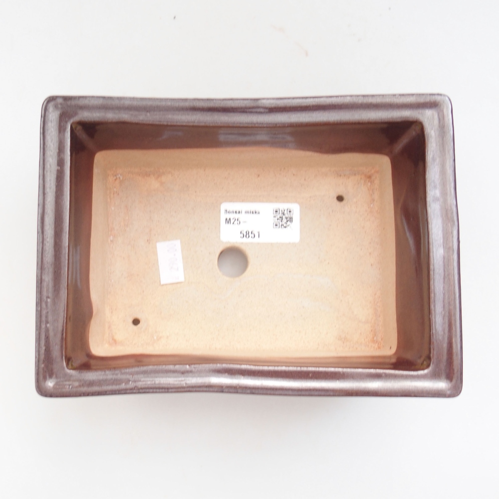 kerámia bonsai tál 22 x 17 x 5 cm, zöld