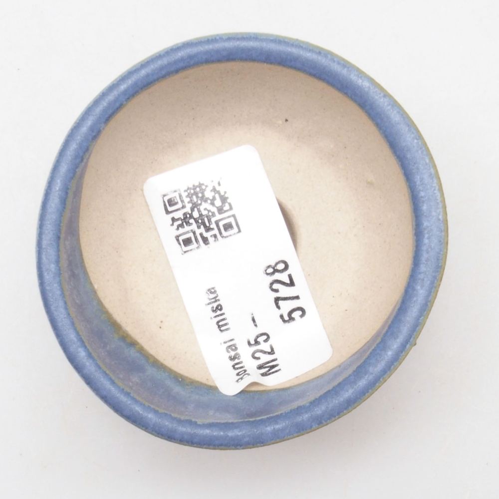 Mini bonsai tál 6 x 6 x 2,5 cm, kék színben