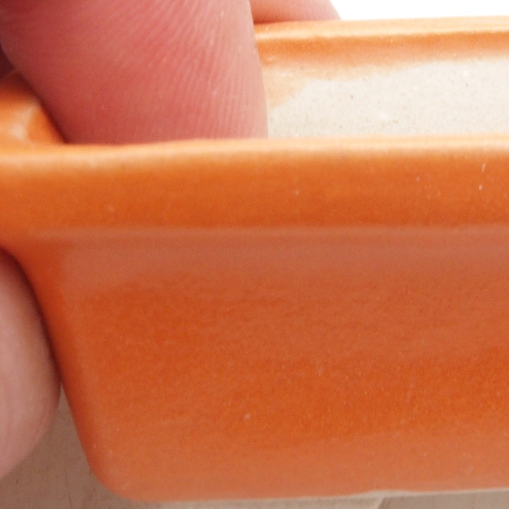 Mini bonsai tál 6 x 4 x 2,5 cm, narancssárga