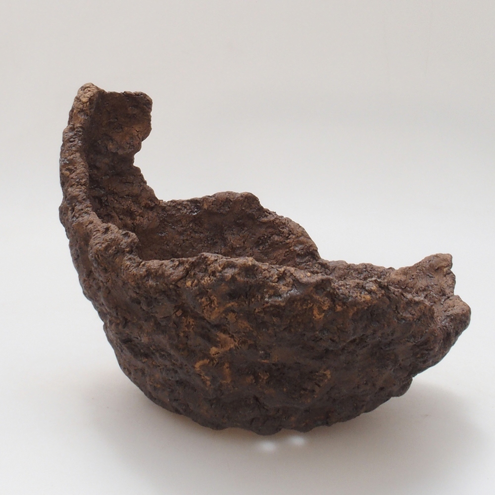 Kerámia kagyló 16 x 16 x 16 cm , barna színű