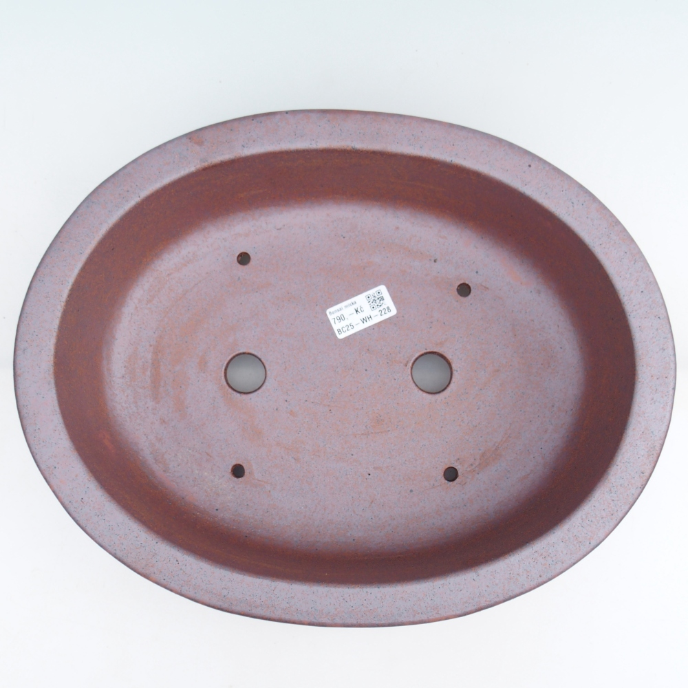 Kerámia bonsai tál 36,5 x 28,5 x 9 cm, fém színben