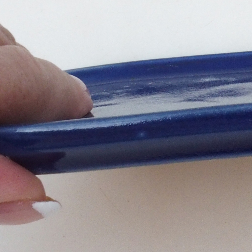 kerámia tál H38 -12 x 11 x 1 cm - kék