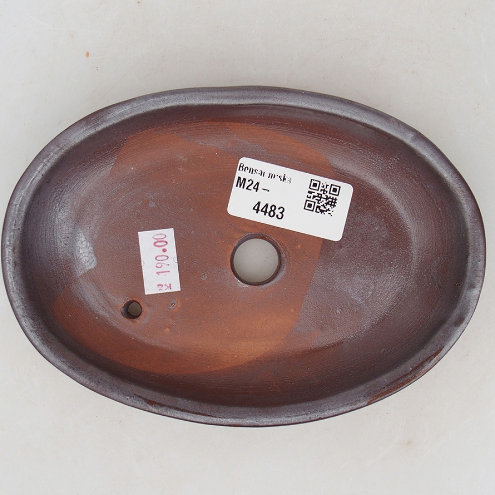 kerámia bonsai tál 15,5 x 11 x 2,5 cm, barna