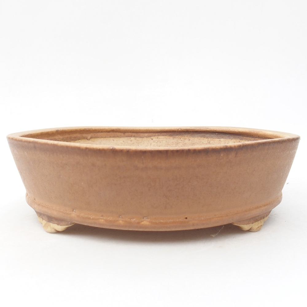 Kerámia bonsai tál 21,5 x 21,5 x 6 cm, rózsaszínű