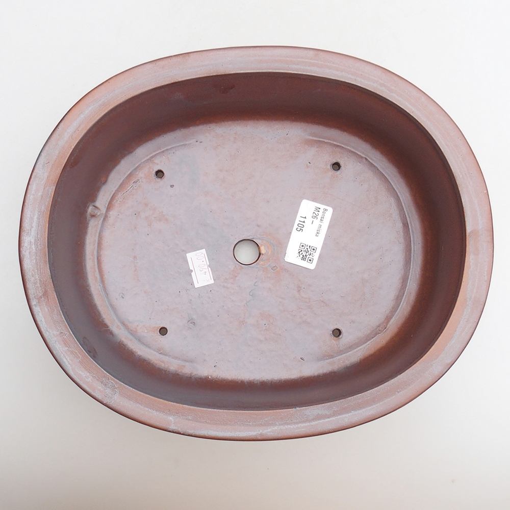 Kerámia bonsai tál 25 x 20,5 x 8 cm, fém színben