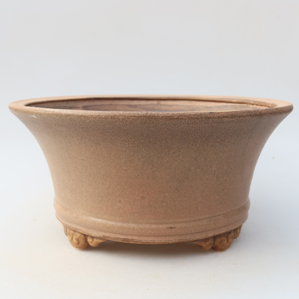 Kerámia bonsai tál, 24,5 x 24,5 x 11,5 cm, rózsaszín