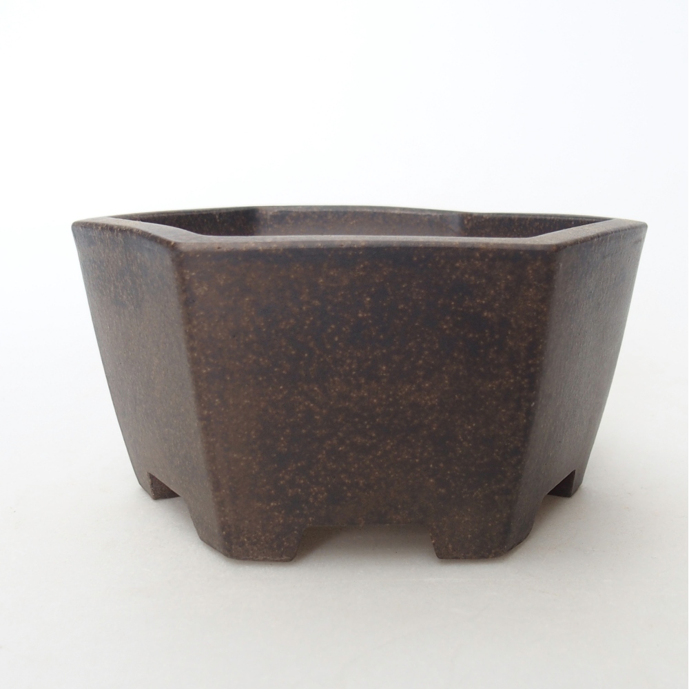 Tál 13 x 11,5 x 6 cm barna okkersárga