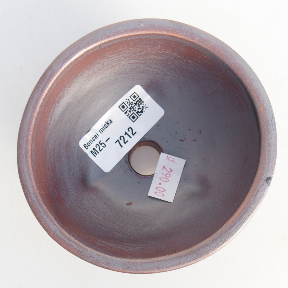 Kerámia bonsai tál 10 x 10 x 5 cm, fém színben