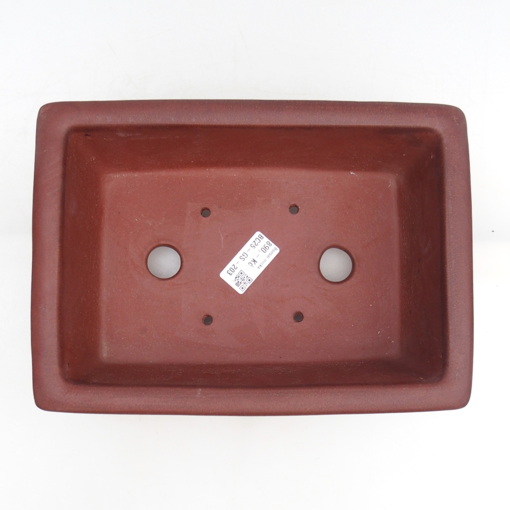 kerámia bonsai tál 25,5 x 18,5 x 9 cm, barna