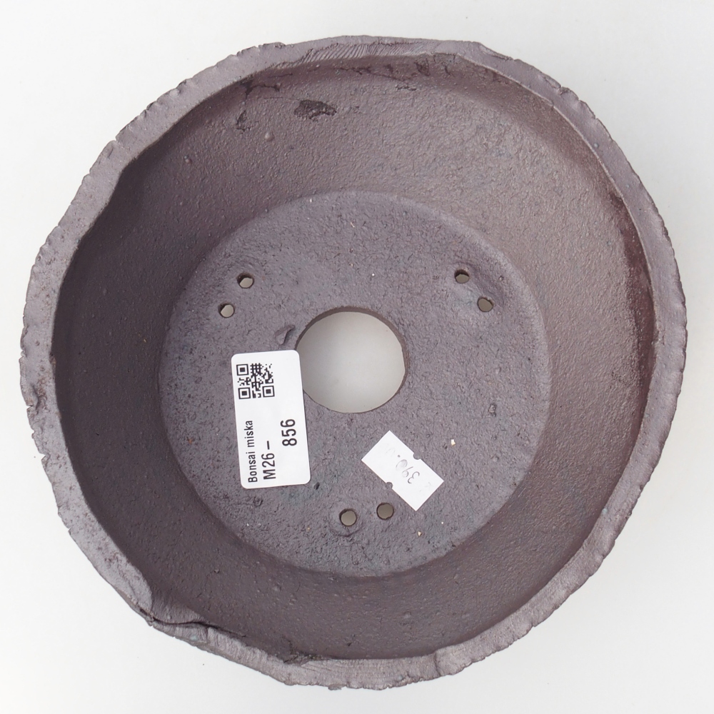Kerámia bonsai tál 17 x 16,5 x 6 cm, fém színben