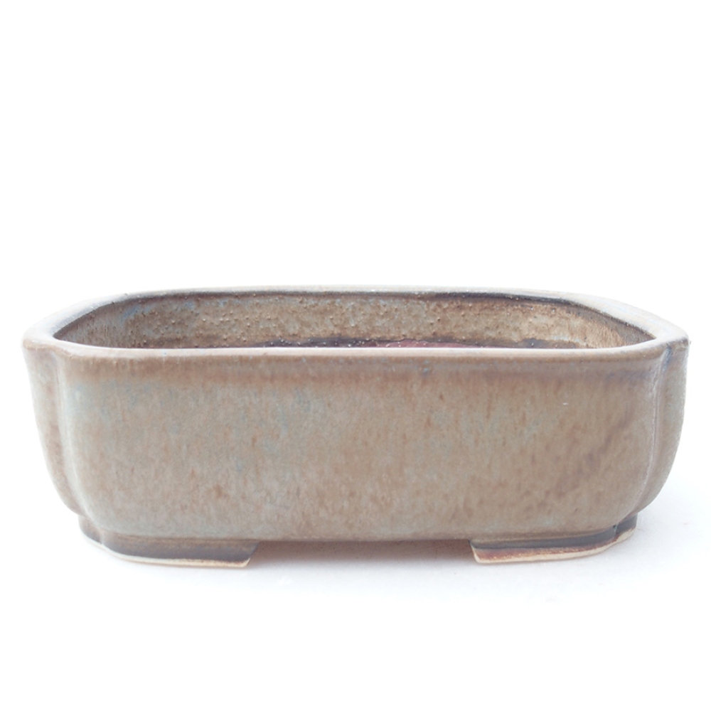 kerámia bonsai tál 13,5 x 12 x 4 cm, kék színben