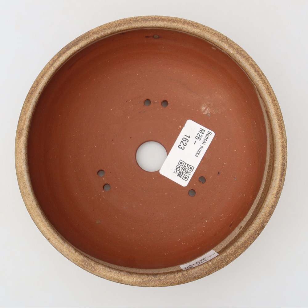 kerámia bonsai tál 15 x 15 x 5 cm, barna