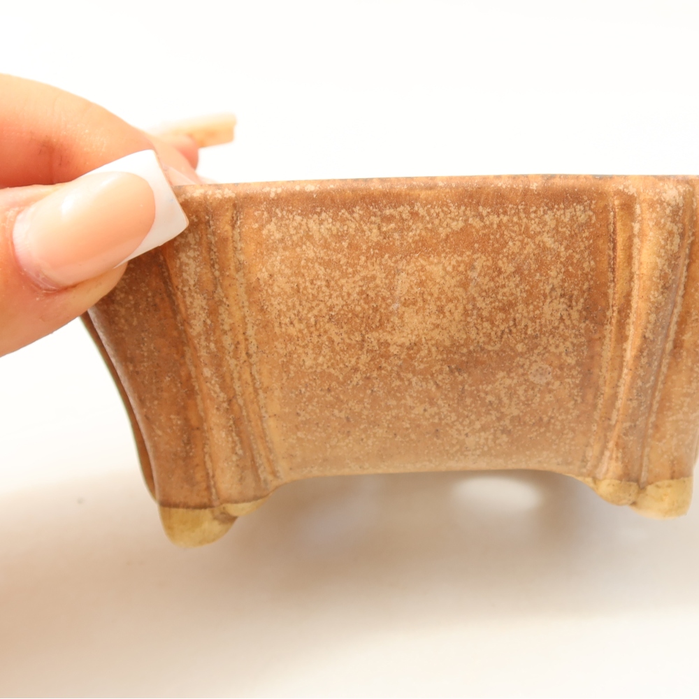 Kerámia bonsai tál 10,5 x 10,5 x 4,5 cm, rózsaszínű