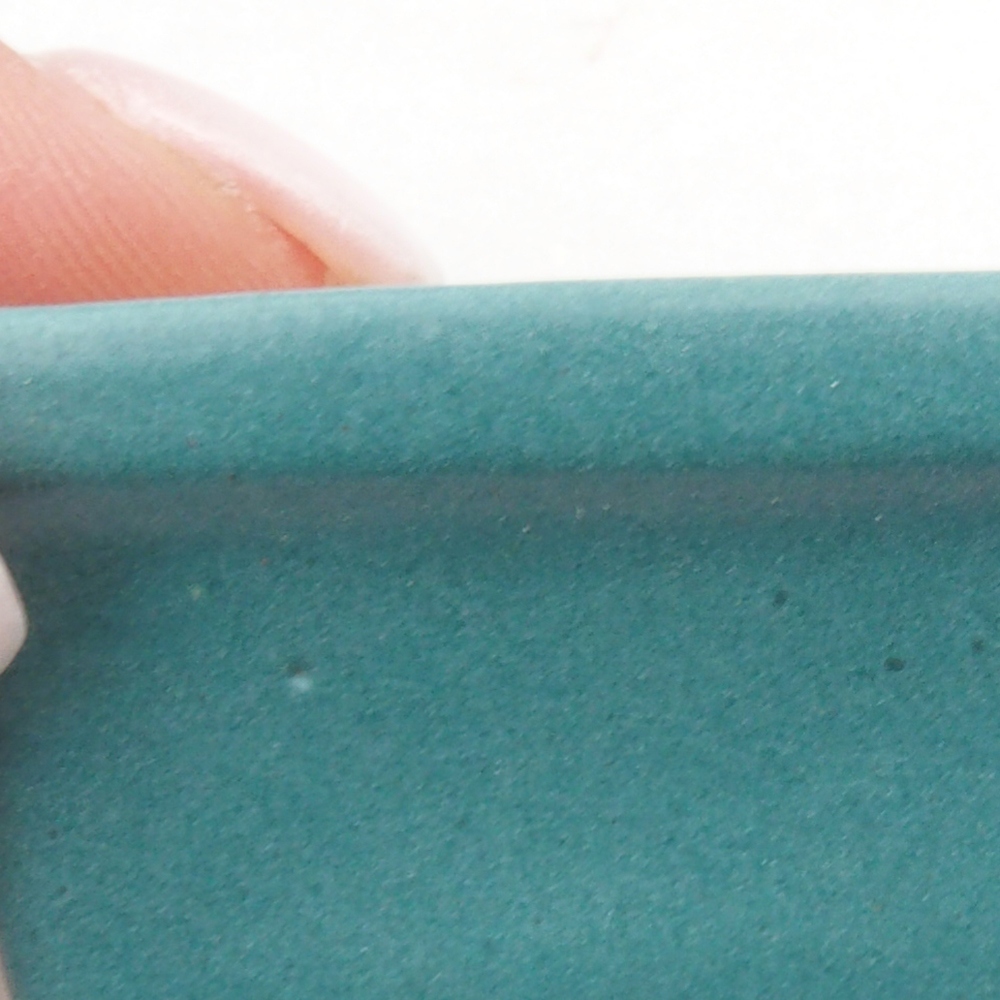 kerámia bonsai tál 6,5 x 5,5 x 4 cm, kék színben