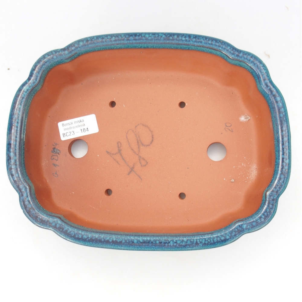 Tál 26 x 21 x 6,5 cm kék-zöld