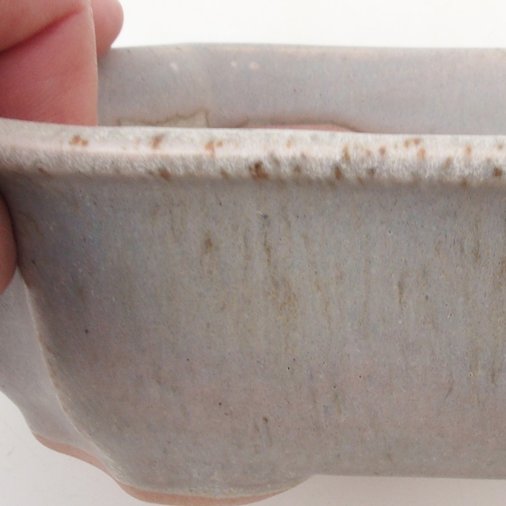 Bonsai tál H03 - 16,5 x 12 x 4,5 cm. - bézs színű