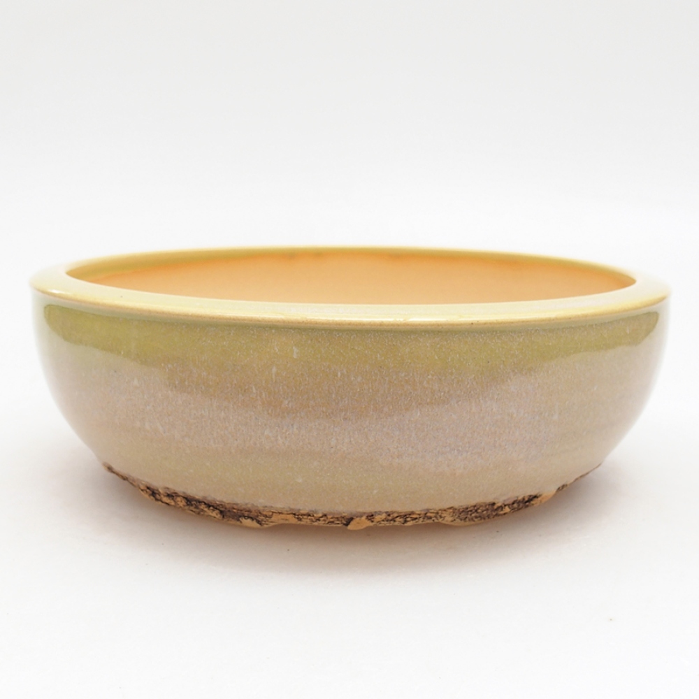 kerámia bonsai tál 18 x 18 x 6 cm, zöld