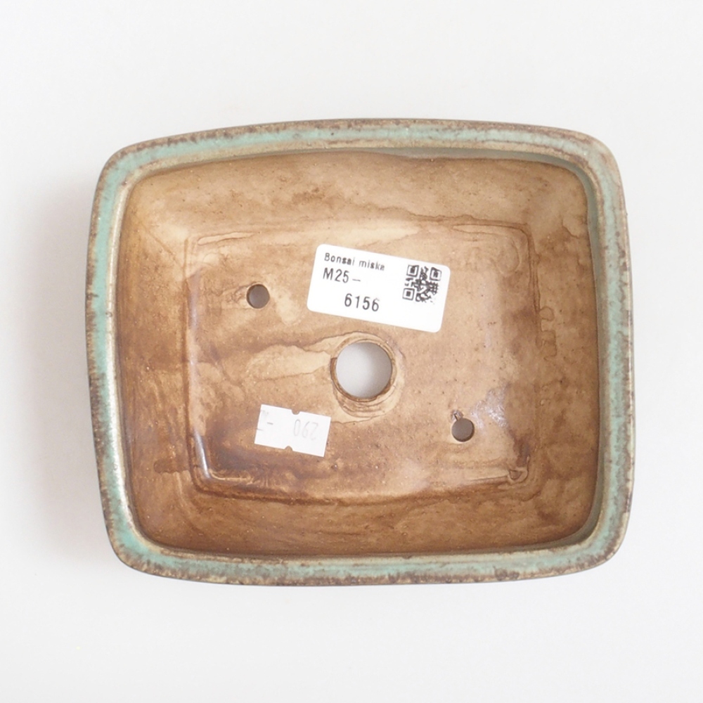 kerámia bonsai tál 10 x 8,5 x 4 cm, barna