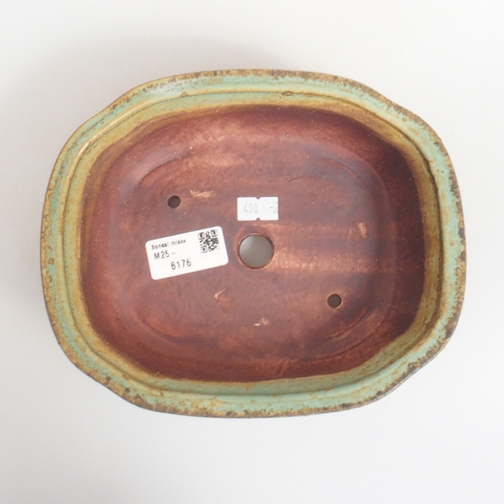 kerámia bonsai tál 10 x 8,5 x 4 cm, barna
