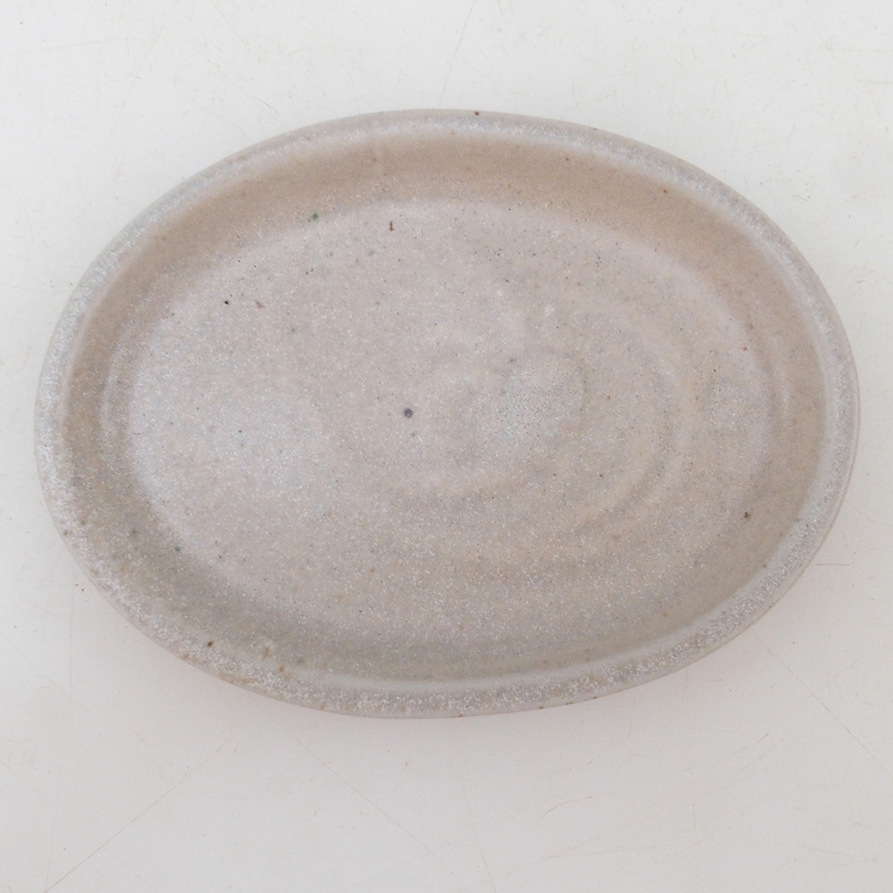 Kerámia csészealj H04 - 10,5 x 8 x 1 cm - bézs színű