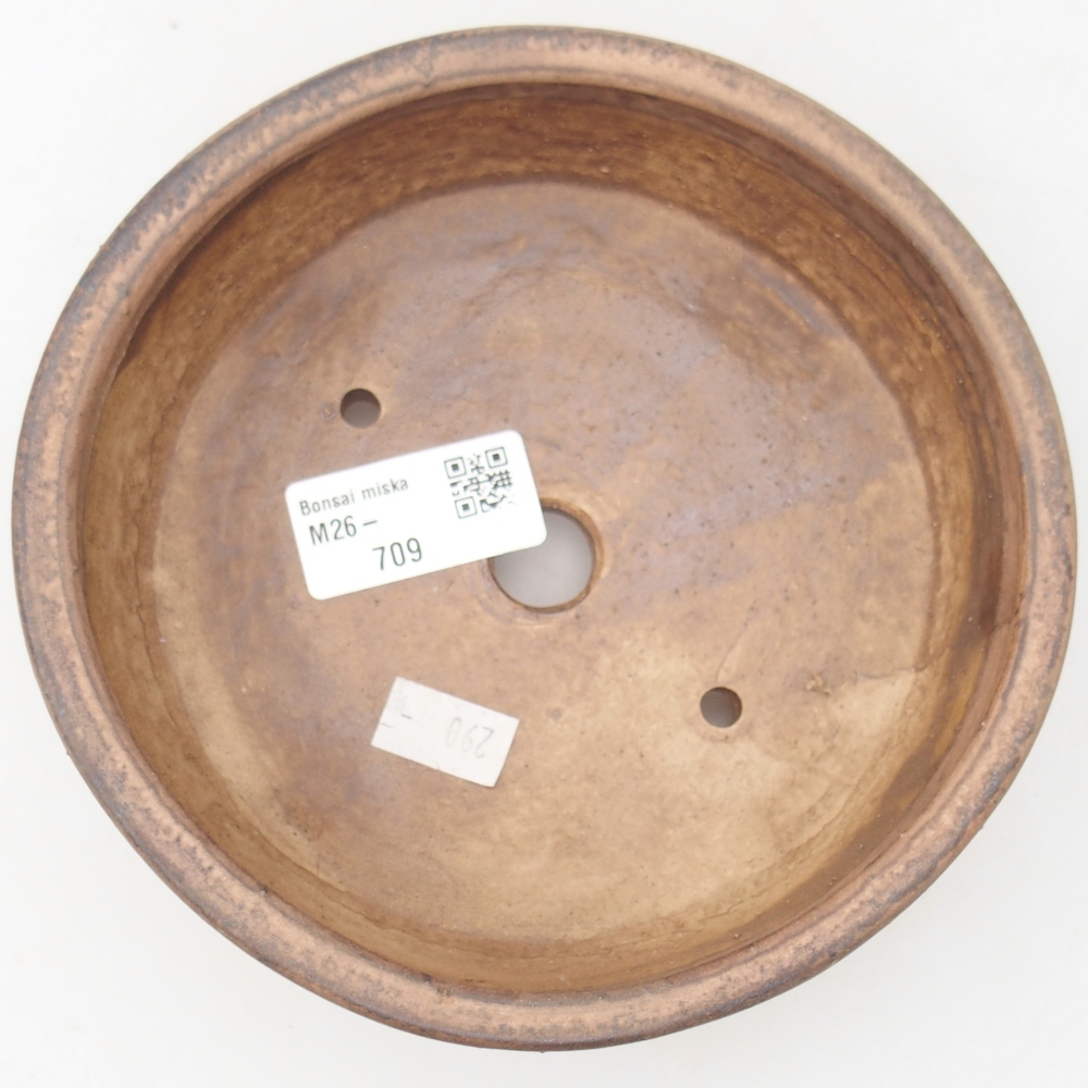 Kerámia bonsai tál 15,5 x 15,5 x 5 cm, rózsaszínű