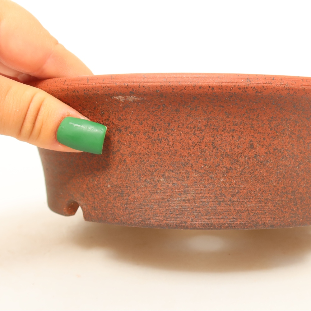Kerámia héj  19 x 19 x 5,5 cm, téglavörös színű