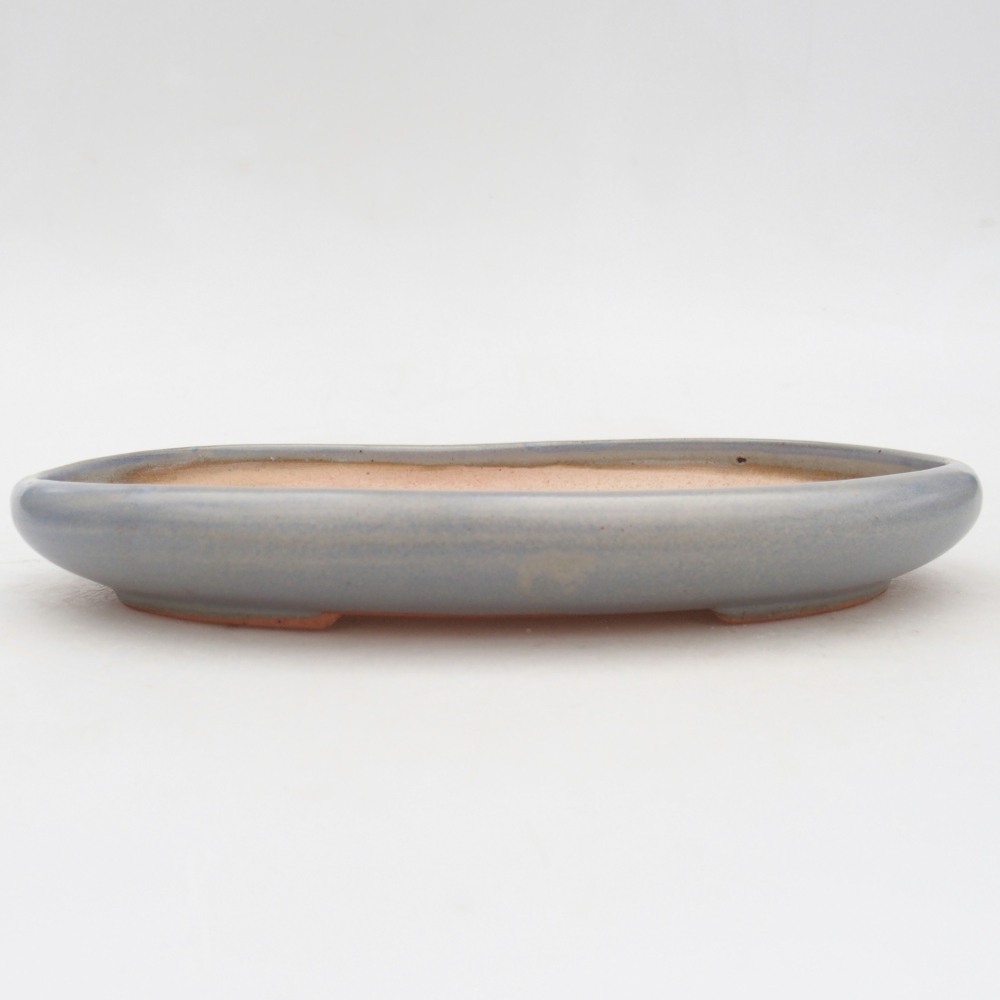 kerámia bonsai tál 22 x 17 x 3 cm, kék színben