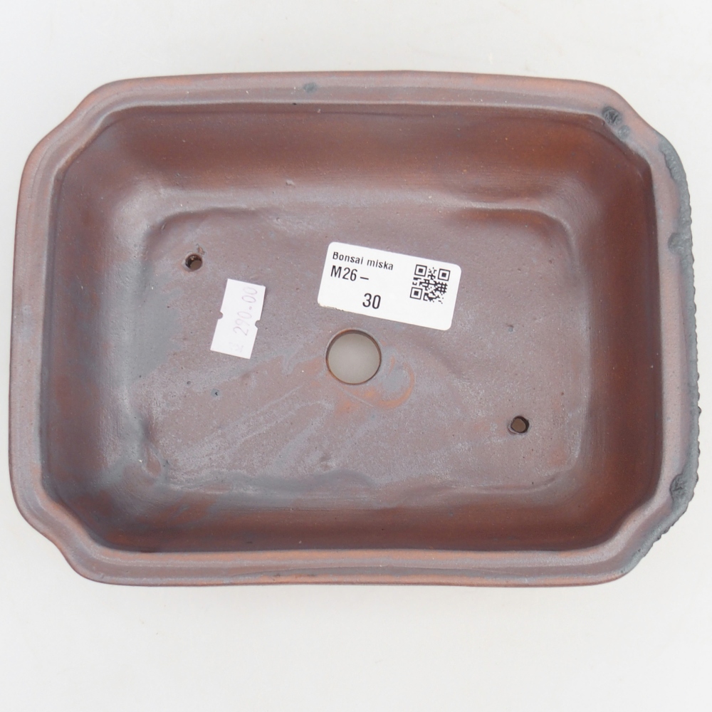 Kerámia bonsai tál 18 x 13,5 x 5 cm, fém színben