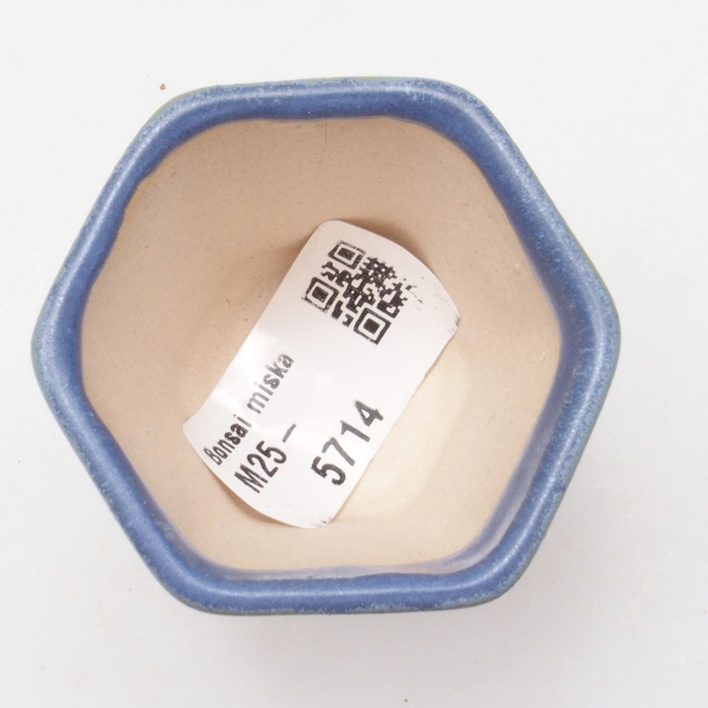 Mini bonsai tál 5 x 5 x 5 cm, kék színben