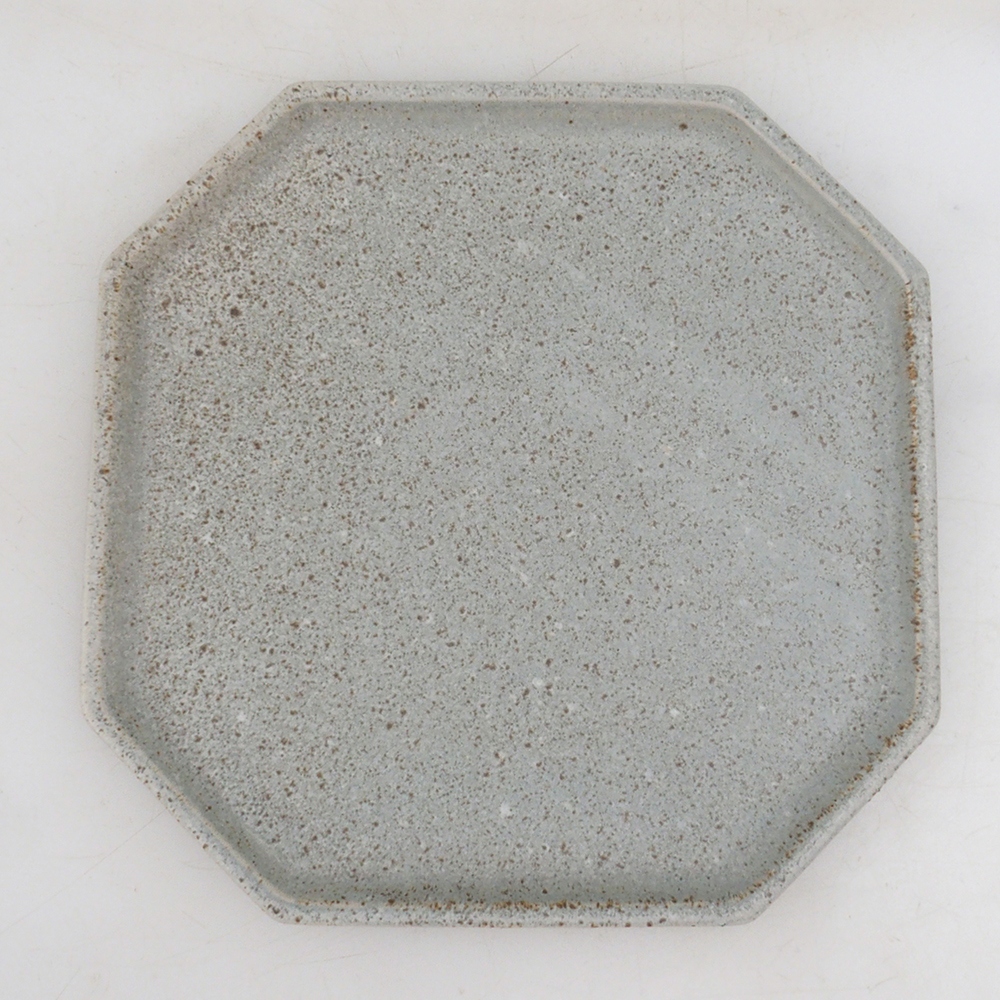 Kerámia tál H14 - 18 x 18 x 1 cm - bézs színű