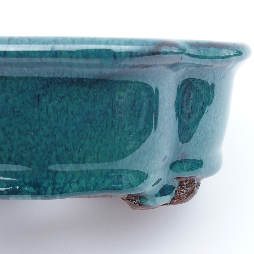 Tál 16 x 13 x 5,5 cm zöld-kék