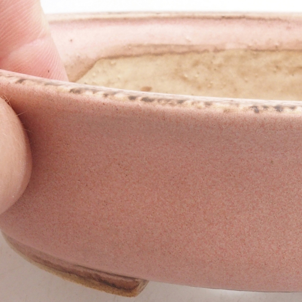 kerámia bonsai tál 10 x 8,5 x 4 cm, barna