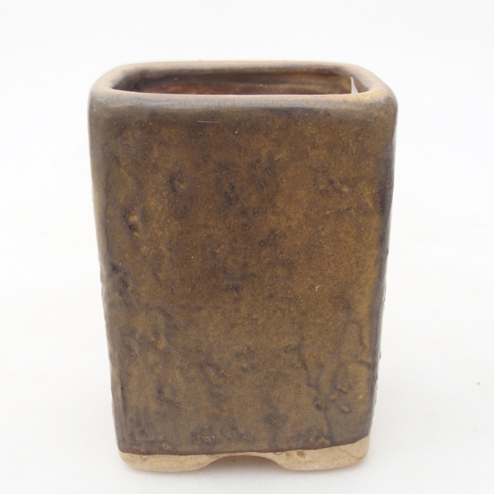 kerámia bonsai tál 5 x 5 x 6,5 cm, barna