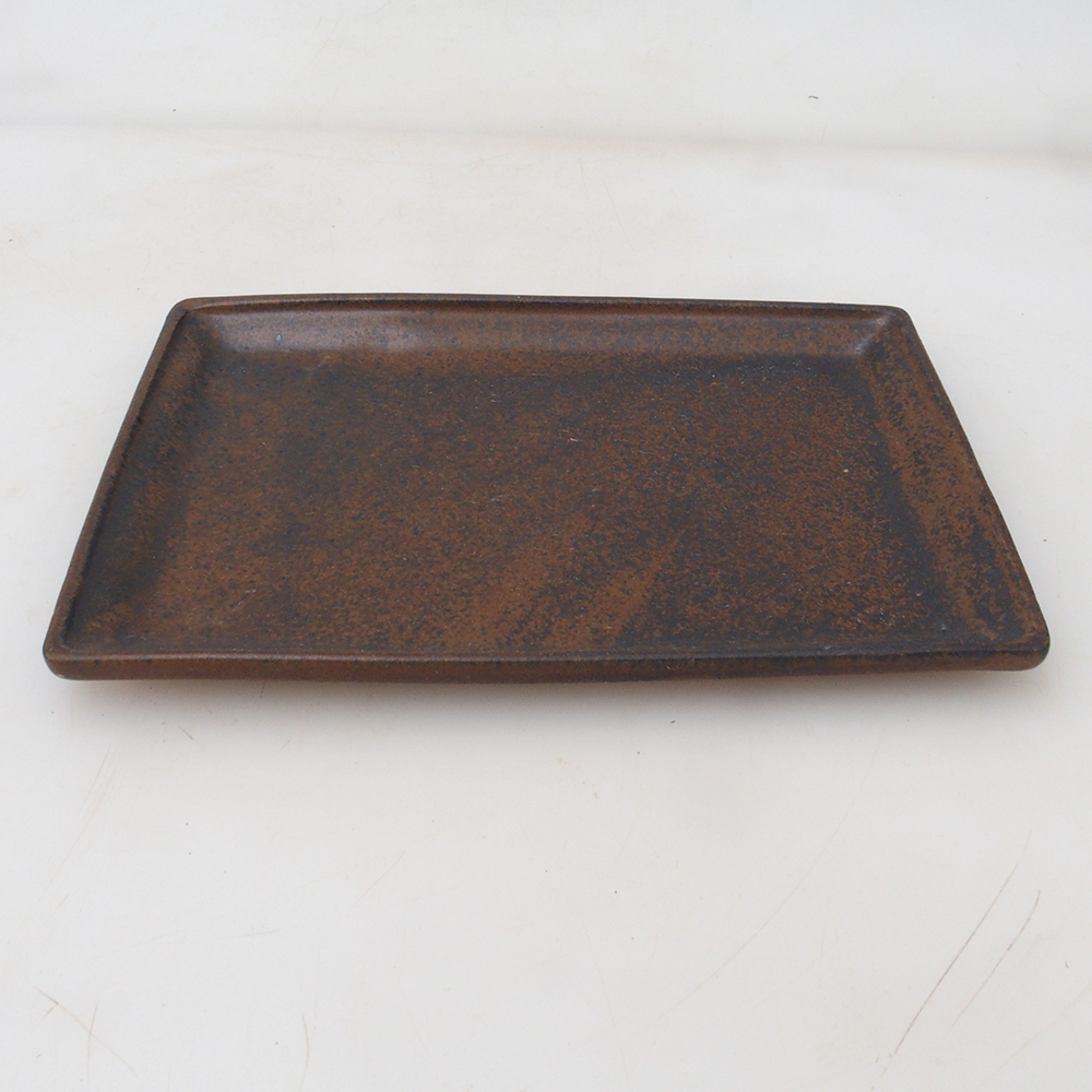 Bonsai csészealj téglalap 19,5 x 14 x 1,5 cm - barna