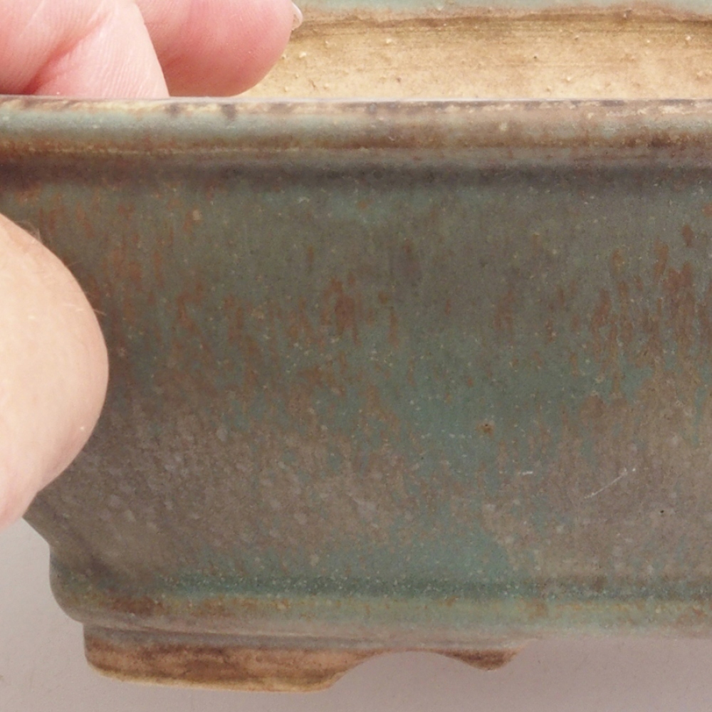 kerámia bonsai tál 10 x 8,5 x 4 cm, barna