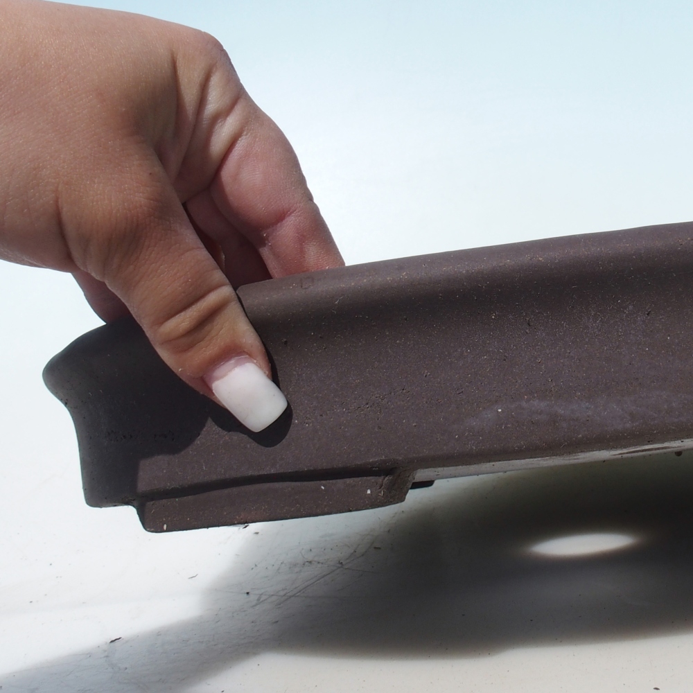 Bonsai tál 38 x 21 x 5 cm nyírfa barna