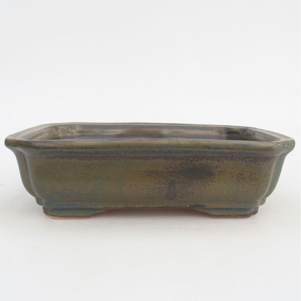 kerámia bonsai tál 18 x 13,5 x 5 cm, barna