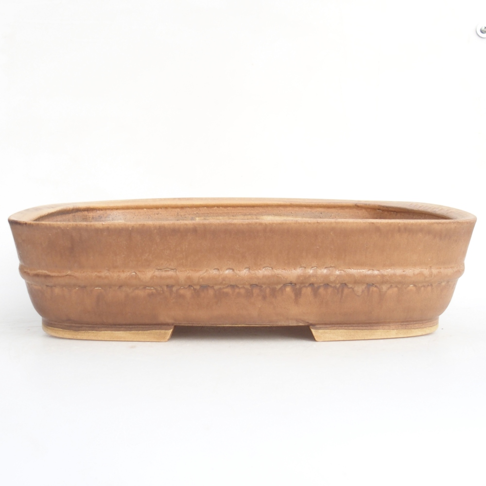 kerámia bonsai tál 29,5 x 24 x 7 cm, rózsaszínű