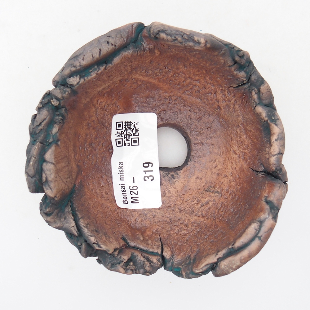 Kerámia kagyló 9 x 9 x 6 cm , zöld színű