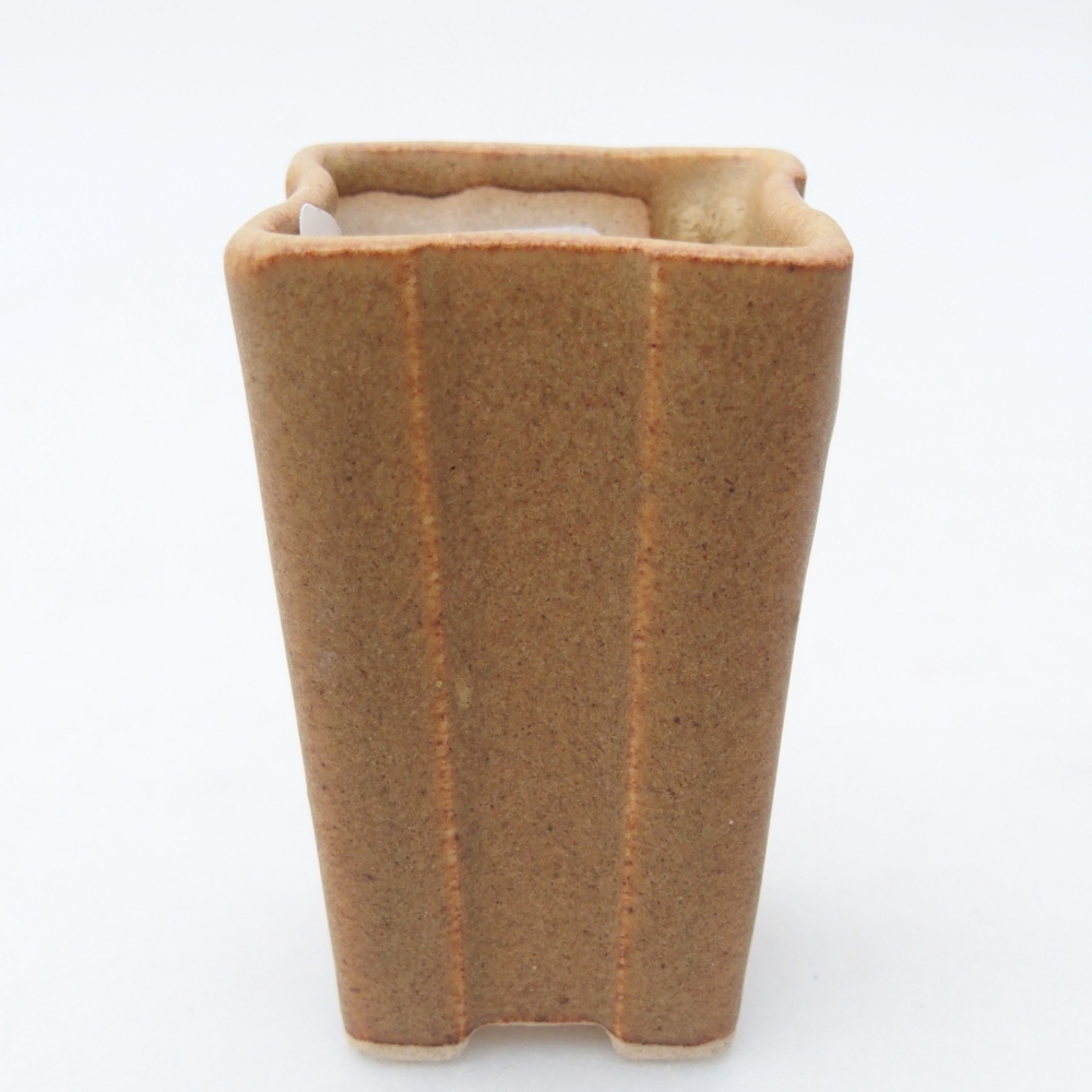 Mini bonsai tál 3,5 x 3,5 x 5,5 cm, barna