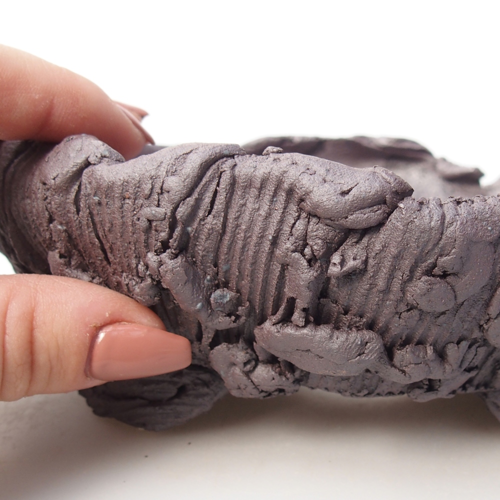 Kerámia bonsai tál 17 x 16 x 6 cm, fém színben