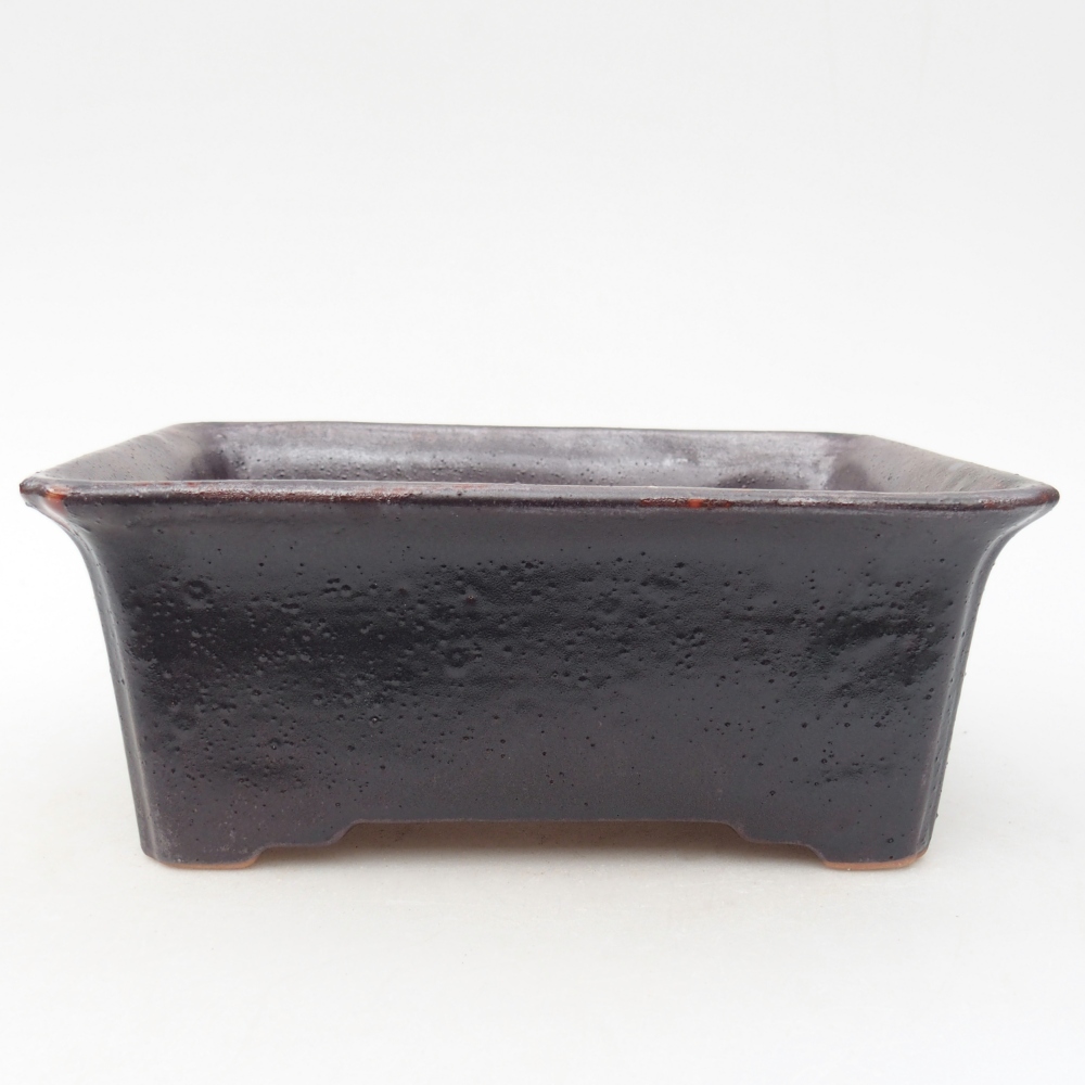 kerámia bonsai tál 18 x 14 x 7 cm, barna