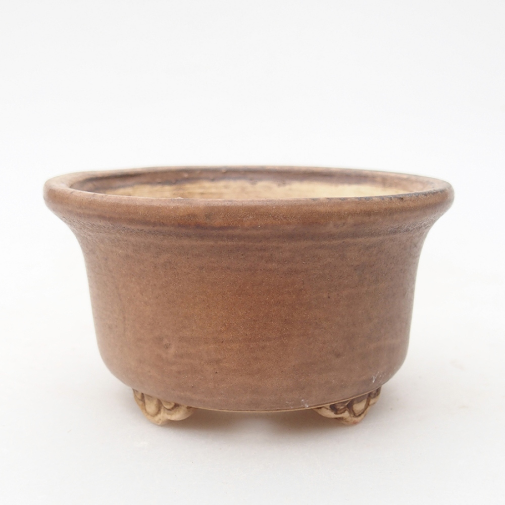 kerámia bonsai tál 9 x 9 x 3,5 cm, rózsaszínű