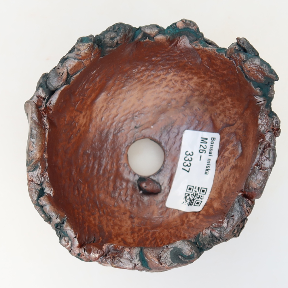 Kerámia héj  10,5 x 10 x 8 cm , zöld színű