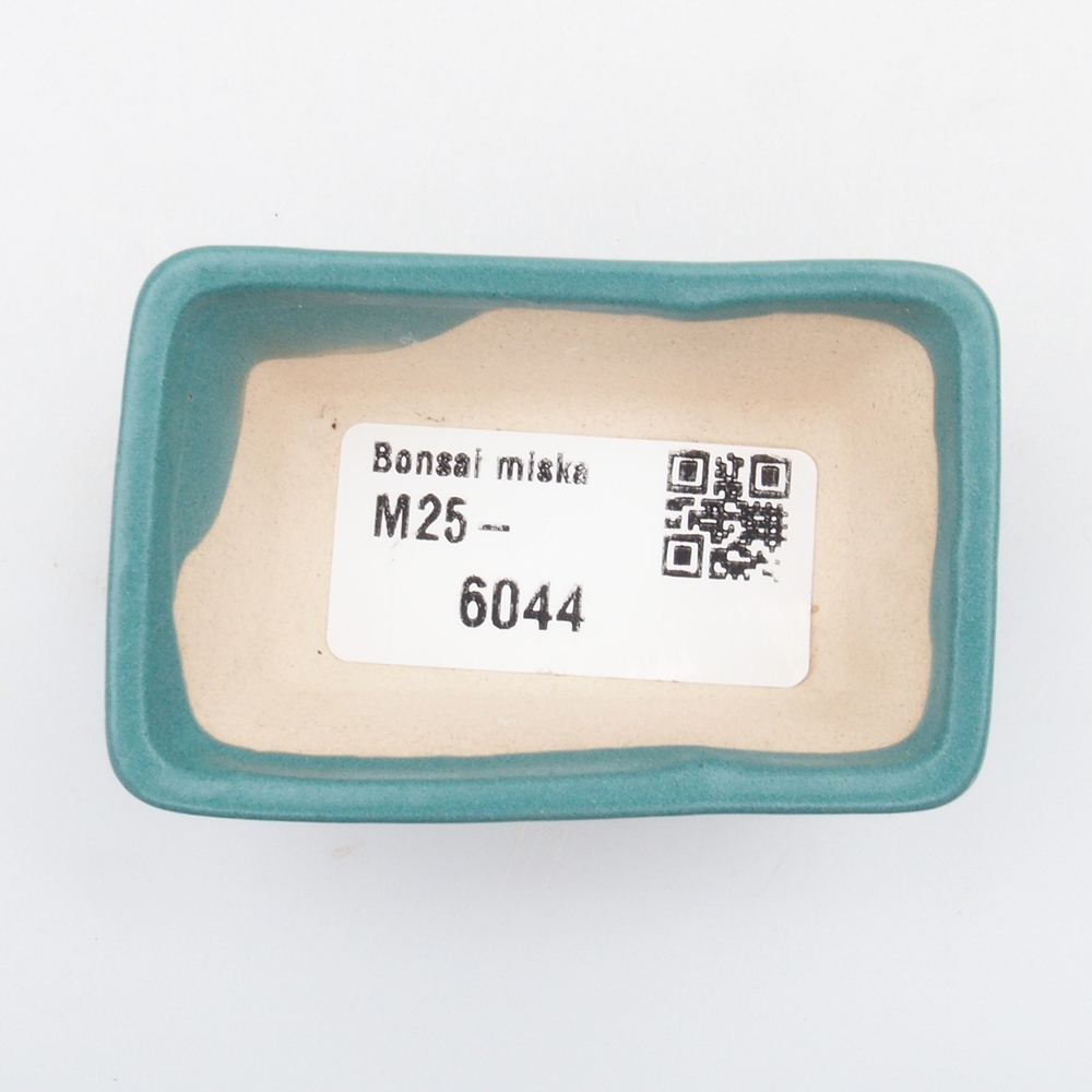 kerámia bonsai tál 6,5 x 5,5 x 4 cm, kék színben