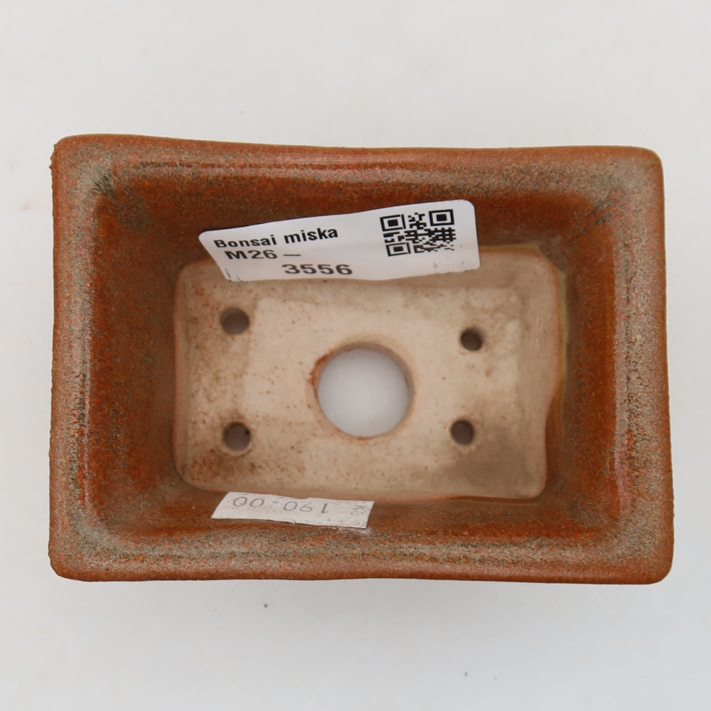 kerámia bonsai tál 8,5 x 6 x 4 cm, barna