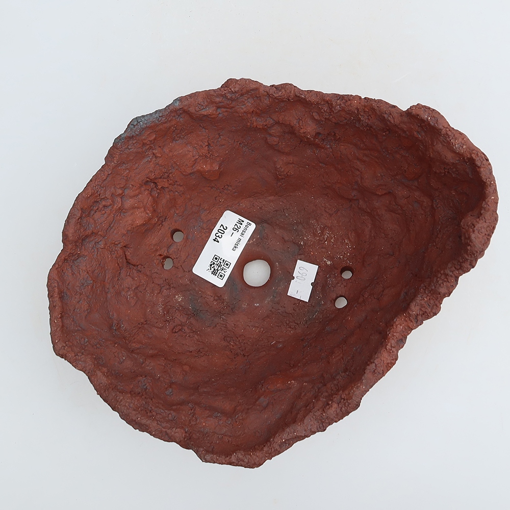 Kerámia héj, 20 x 17 x 12,5 cm, barna színű