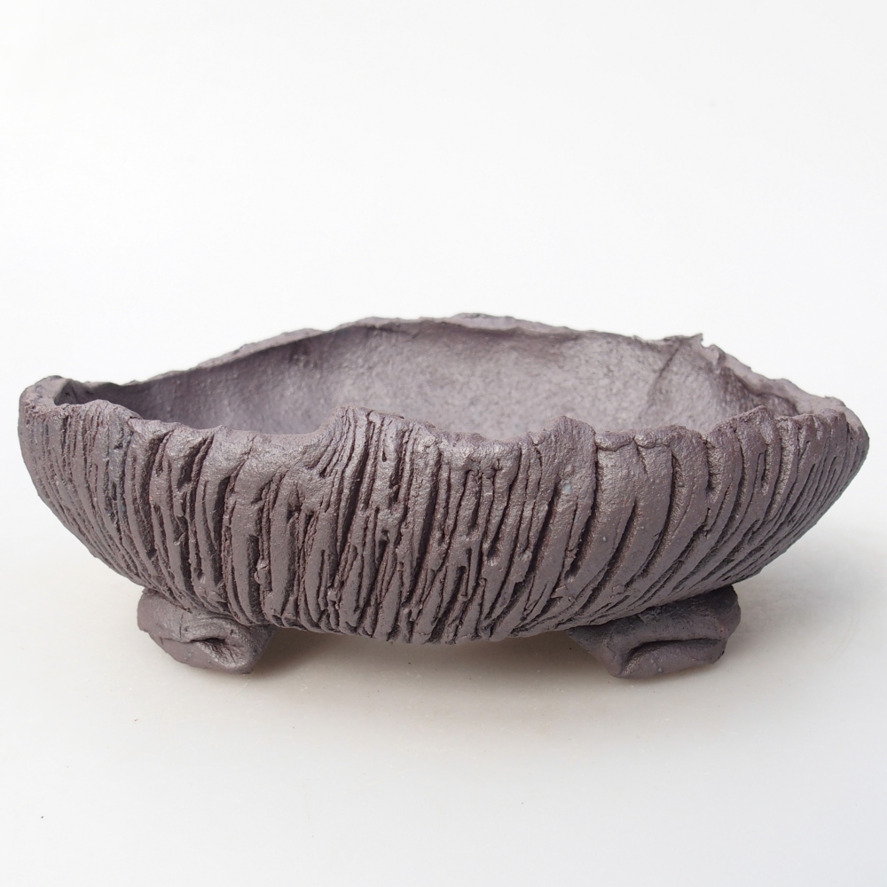 Kerámia bonsai tál 17 x 15 x 5,5 cm, fém színben