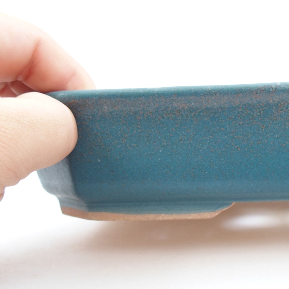 kerámia bonsai tál 22 x 17 x 5 cm, zöld